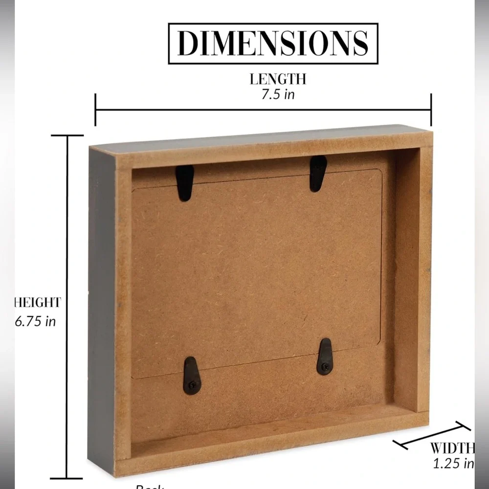 WE People Memories Are Made at the Lake Rustic Wooden Photo Frame Holds 4”x6” - Picture 7 of 7